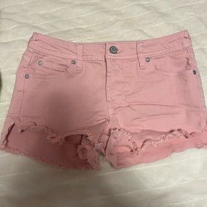 Celebrity Pink Frayed Shorts - Pink